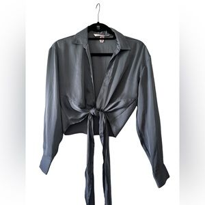 Victoria Secret - Silk Tie Crop Long Sleeve - XS